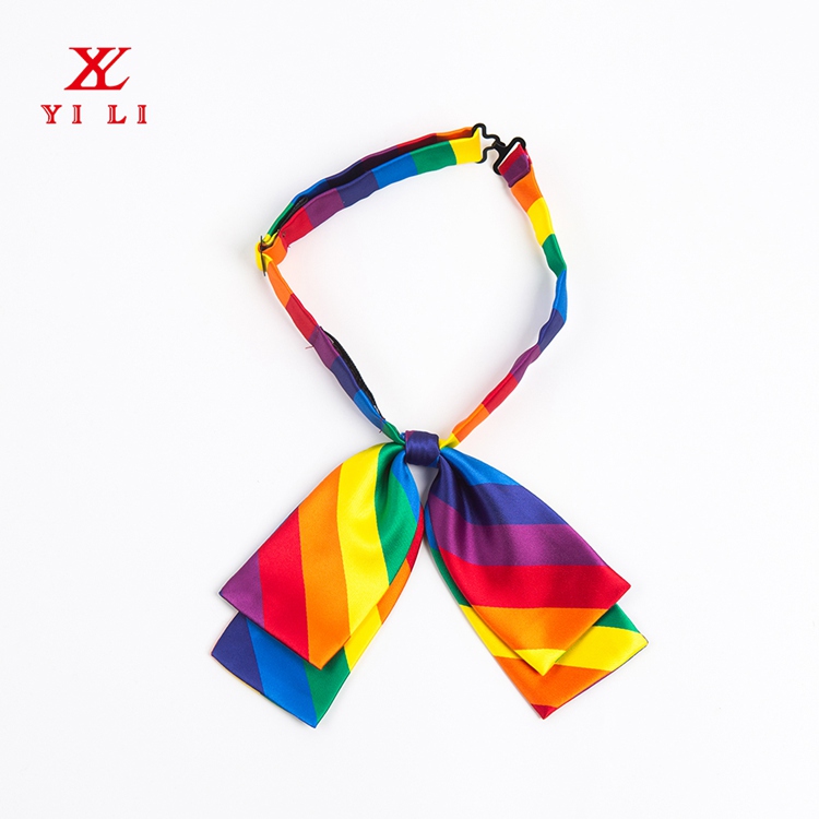 2023新款jk定制領結彩虹領結定制jk小物