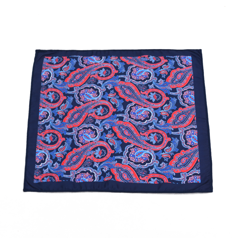 仿絲印花手帕腰果花廠家直銷